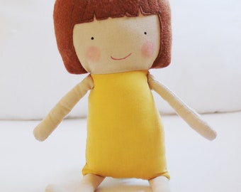 Doll Sewing Pattern Toy Cloth Doll Pattern PDF - Saffron & Belle