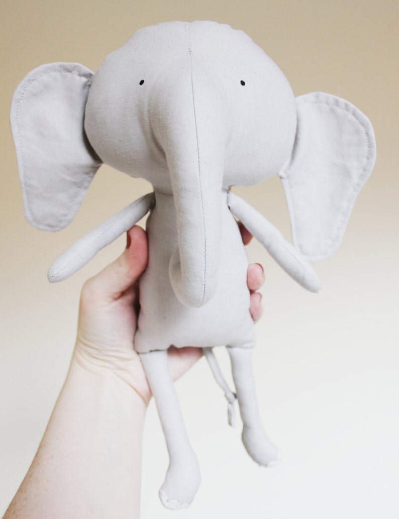 Elephant Sewing Pattern Softie Plush Toy Cloth Doll Pattern PDF image 5