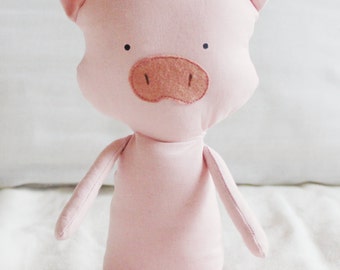 Pig Sewing Pattern Piglet Softie Plush Toy Cloth Doll Pattern PDF