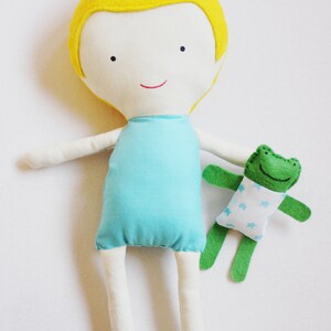 Doll Sewing Pattern Toy Cloth Boy Doll Pattern PDF Sky & Tad image 2