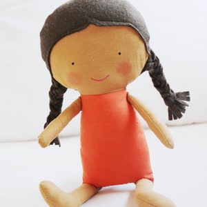 Doll Sewing Pattern Toy Cloth Doll Pattern PDF - Amber & Tilly