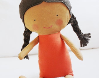 Doll Sewing Pattern Toy Cloth Doll Pattern PDF - Amber & Tilly