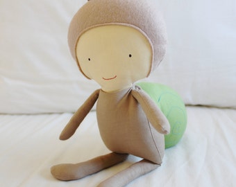 Snail Cloth Doll Sewing Pattern PDF Softie Toy Plushie