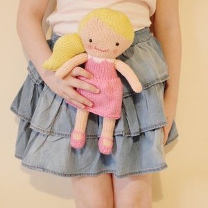 Doll Knitting Pattern Toy Rag Doll Pattern PDF Rosie & Lulu image 2