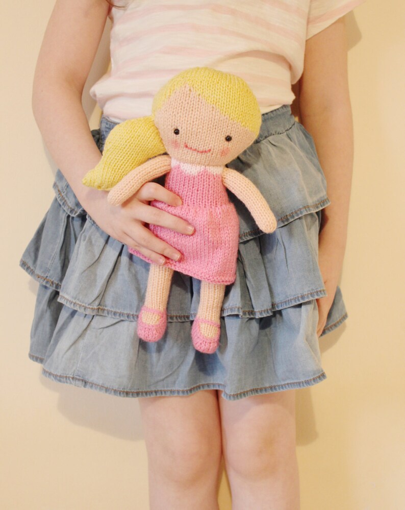 Doll Knitting Pattern Toy Rag Doll Pattern PDF Rosie & Lulu image 2