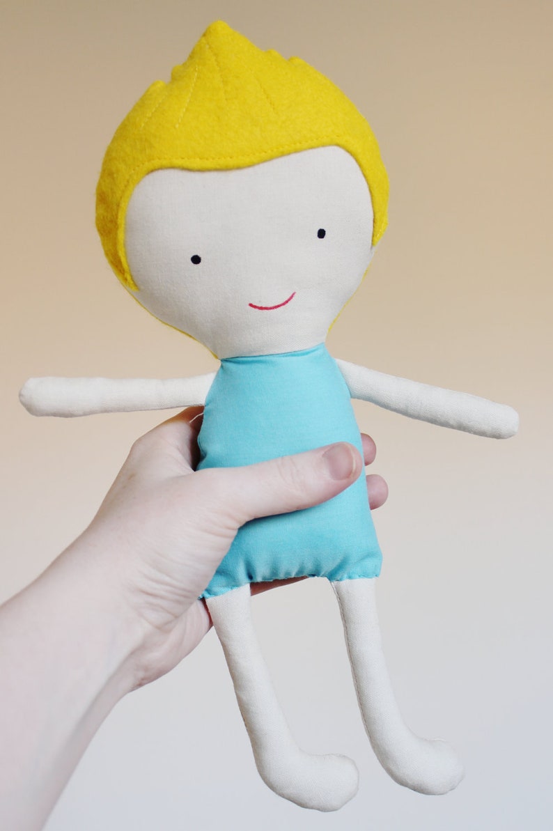 Doll Sewing Pattern Toy Cloth Boy Doll Pattern PDF Sky & Tad image 4