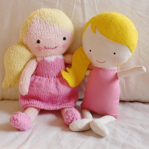 Doll Knitting Pattern Toy Rag Doll Pattern PDF Rosie & Lulu image 5