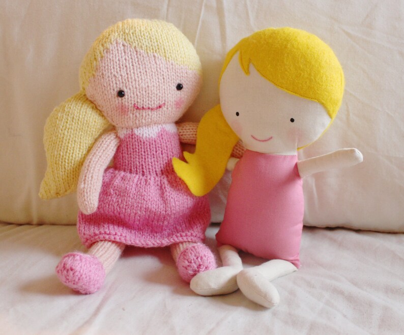 Doll Knitting Pattern Toy Rag Doll Pattern PDF Rosie & Lulu image 5