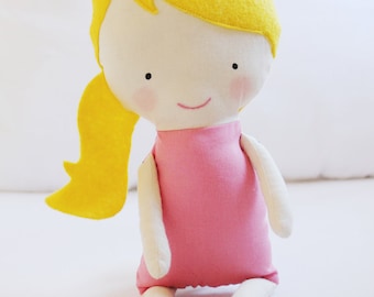 Doll Sewing Pattern Toy Cloth Doll Pattern PDF - Rosie & Lulu