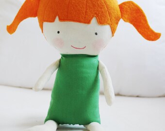 Doll Sewing Pattern Toy Cloth Doll Pattern PDF - Olive & Pea