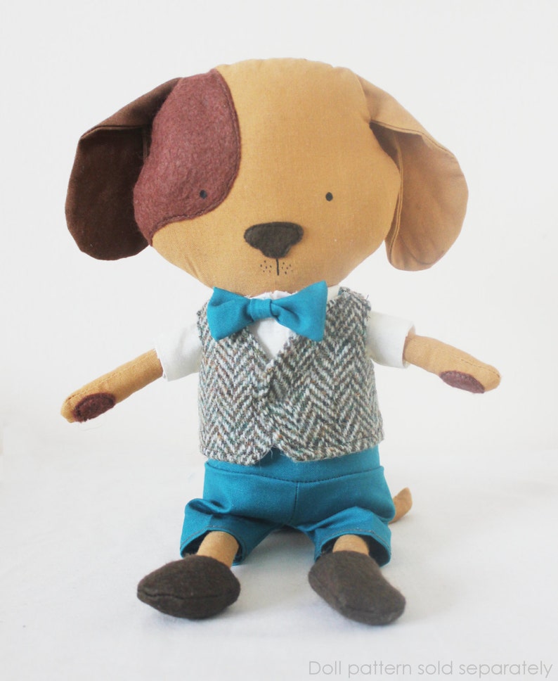 Retro Boy Doll Clothes Set Sewing Pattern Toy Clothing PDF Etsy