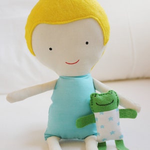 Doll Sewing Pattern Toy Cloth Boy Doll Pattern PDF Sky & Tad image 3