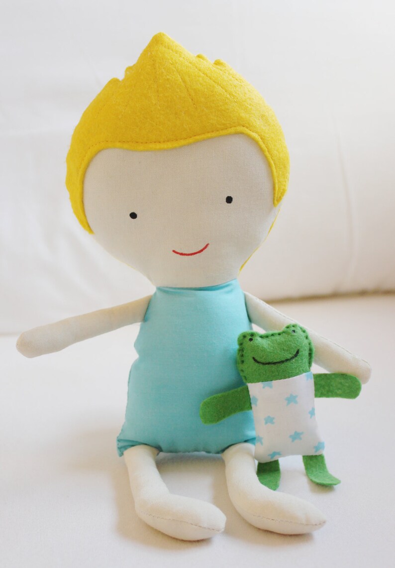 Doll Sewing Pattern Toy Cloth Boy Doll Pattern PDF Sky & Tad image 3