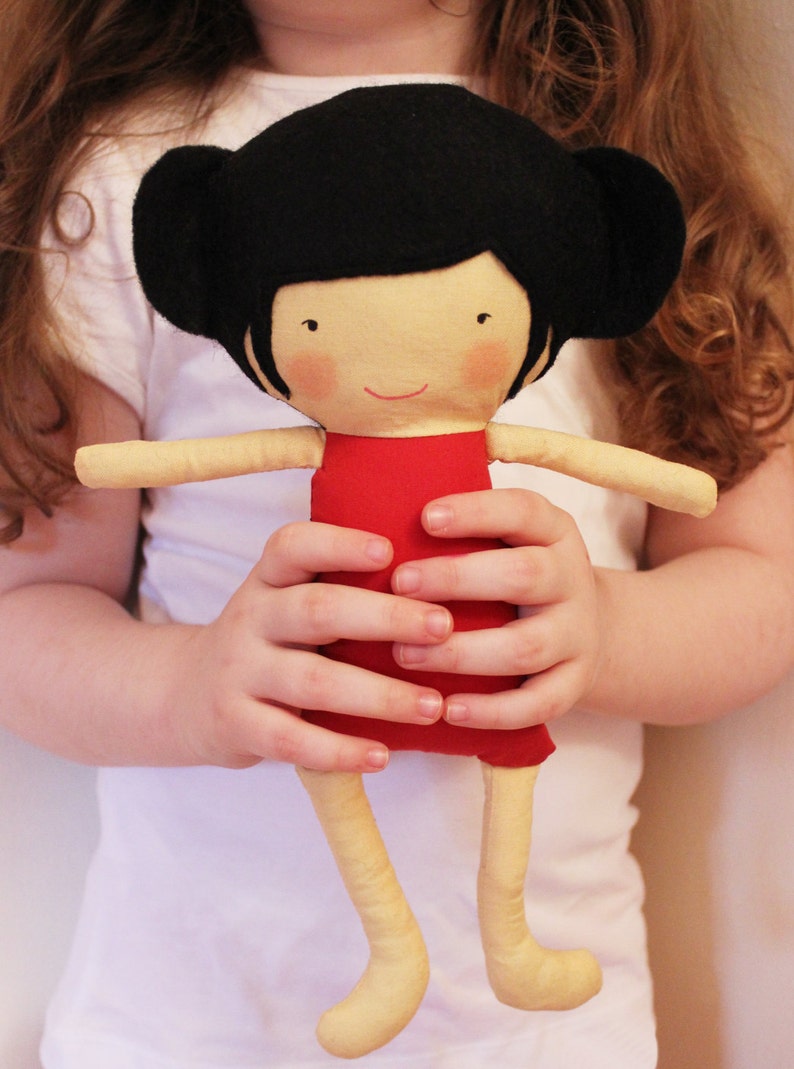 Doll Sewing Pattern Toy Cloth Doll Pattern PDF Ruby & Mei image 5