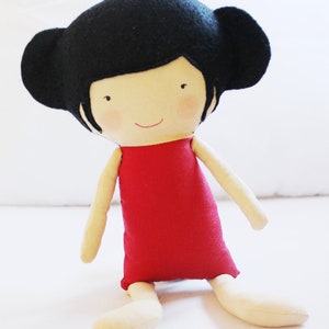 Doll Sewing Pattern Toy Cloth Doll Pattern PDF Ruby & Mei image 1