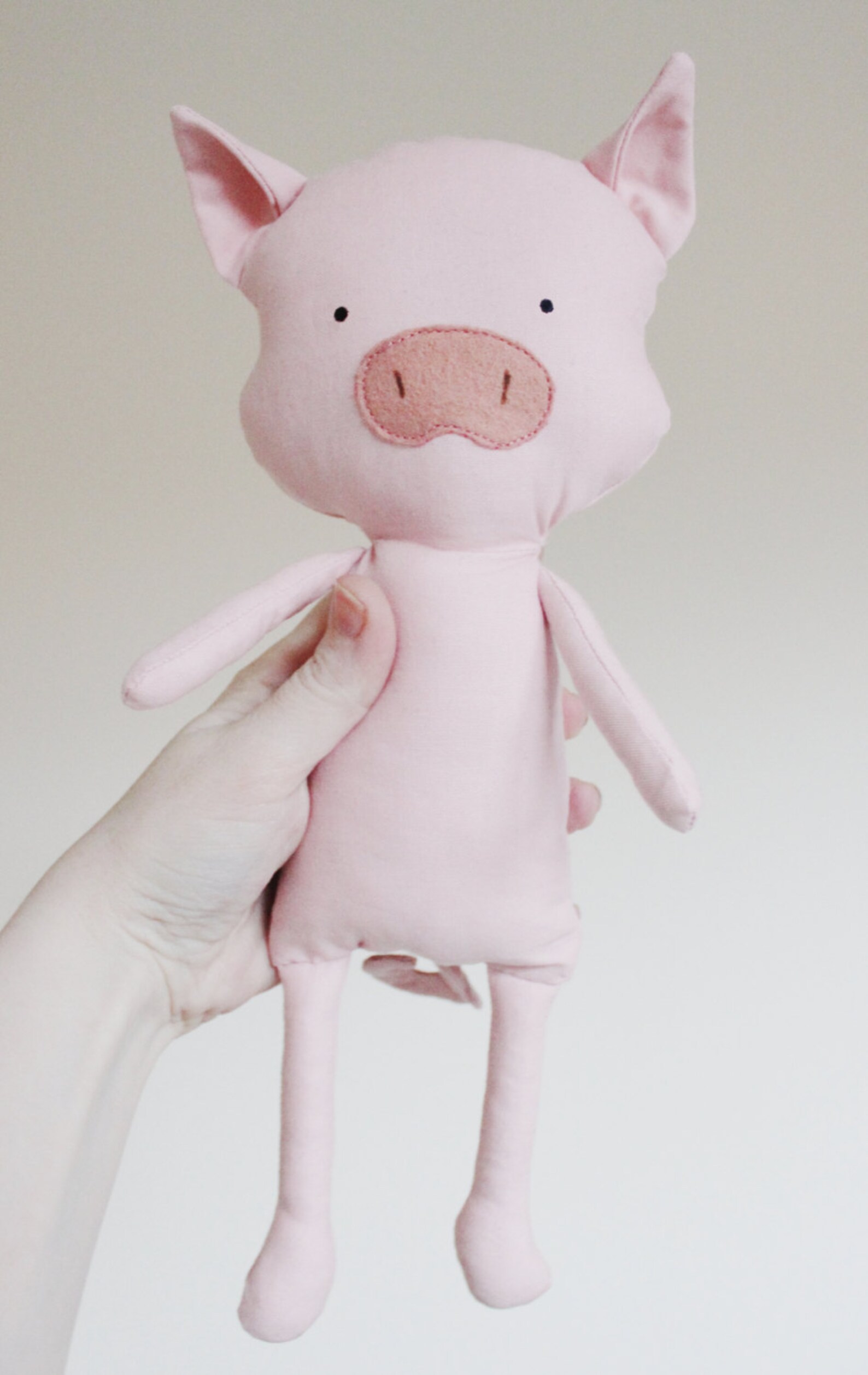 Pig Sewing Pattern Piglet Softie Plush Toy Cloth Doll Pattern Etsy