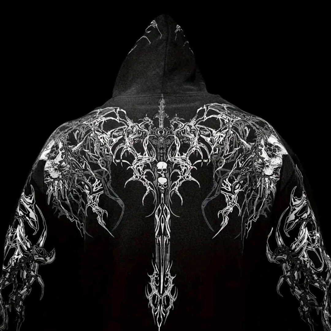 Men s Gothic Skull Print Hoodie Full zip Darkwear Sweatshirt Etsy men-s-gothic-skull-print-hoodie-full-zip-darkwear-sweatshirt-etsy