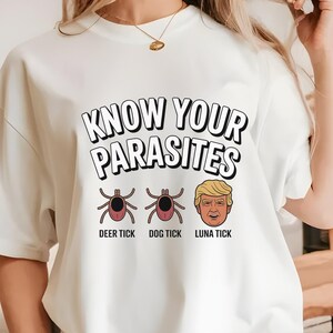Know Your Parasites Shirt, Anti Trump Shirt, Election Day Shirt, Funny Trump Shirt, Sarcastic Trump Shirt, Anti Trump Tee, Trump Shirt, Gift