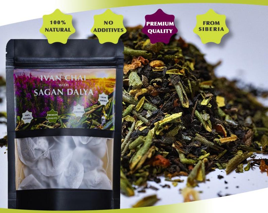 Ivan Chai Tea Fireweed Tea (ivan Chai) With Sagan Dalya in Tea Bags: Natural Tonic ...