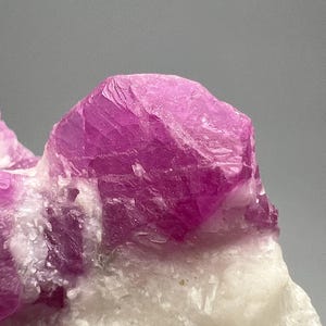 111 Carat Natural Pink Ruby Crystals on Calcite Matrix with Pyrite Specimen from Afghanistan