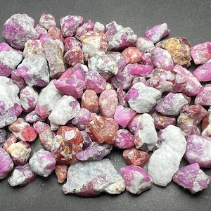 116 Gram Natural Pink Red Ruby Corundum Crystal Lot Specimens Collector Mineral Display Rough Untreated from Afghanistan