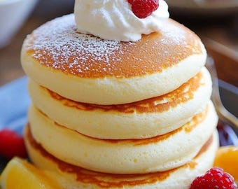 Fluffy Japanese Soufflé Pancakes Recipe