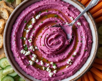 Ultra-Creamy Beet Dip with Peas – A Vibrant & Delicious Treat!