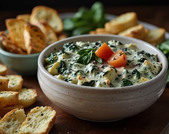 Creamy Potato Spinach Dip – A Velvety Delight with Fresh Crudités!