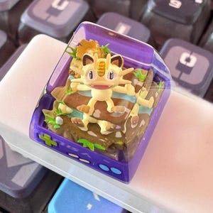 Me.o.wth 3D Printed Anime Keycap: Custom Resin Esc Key for Mechanical Keyboard