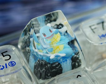 S.quir.tl.e Artisan Spacebar: Custom Resin Keycap for Mechanical Keyboard
