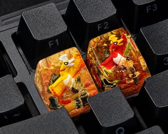 Handmade Anime Resin Artisan Keycap: Keycaps