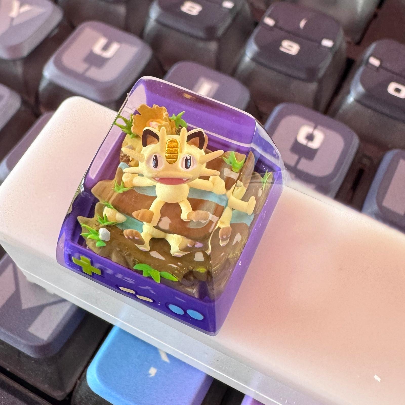 Me.o.wth 3D Printed Anime Keycap: Custom Resin Esc Key for Mechanical Keyboard
