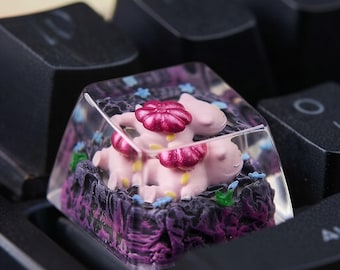 Handcrafted Artisan Spacebar:Custom 1.5U Resin Keycap,Valentine's Day gift