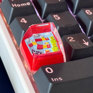M.a.ri.o Handgefertigte Artisan ESC-Taste, einzigartige GMK-Tastenkappe für kundenspezifische mechanische Tastaturen, perfekte Geschenkidee