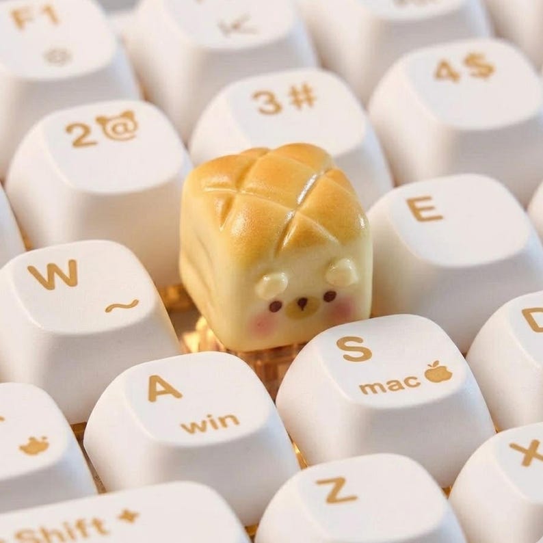 Handmade Kawaii Bakery Artisan Keycap: Dessert Keyboard Decor - Etsy