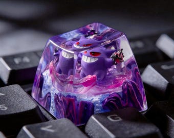 Handcrafted Artisan Keycap:keycaps purple Collection(1u)