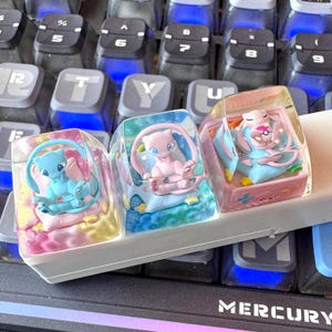 M.e.w Handcrafted Resin Spacebar Keycap: Artisan Mechanical Keyboard Upgrade