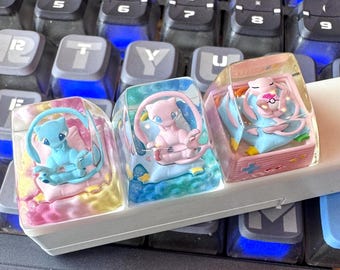M.e.w Handcrafted Resin Spacebar Keycap: Artisan Mechanical Keyboard Upgrade