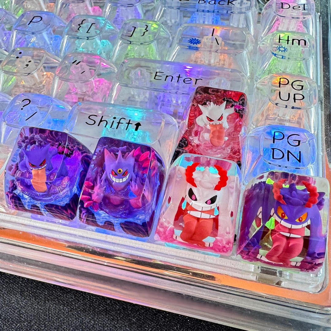 Geng.ar Shiny Keycap Collection, Handmade Artisan Spacebar, Custom ...