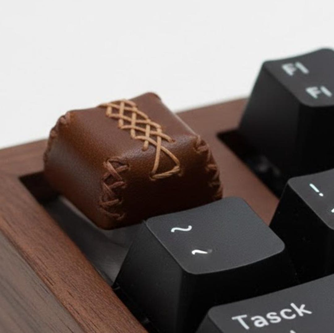 Handcrafted Artisan Leather Keycaps for Mechanical Keyboards - Etsy