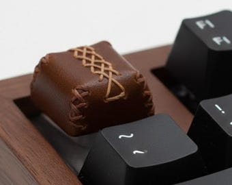 Handcrafted Artisan Leather Keycaps for Mechanical Keyboards