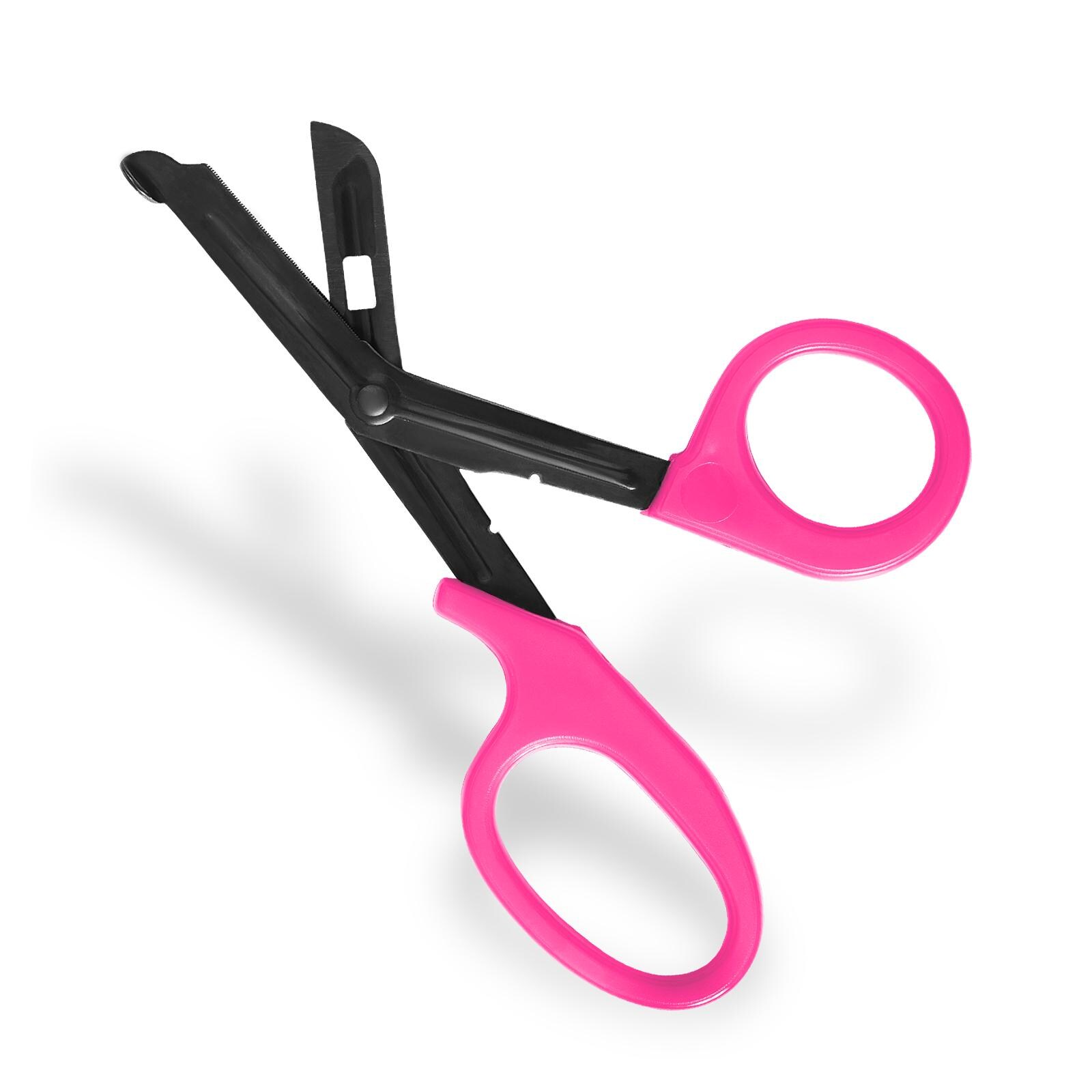 Utility First Aid Trauma Shears | Fire Rescue Nursing Medical EMT VET Household Scissor 7.25" Stainless Steel, Serrated Edge Blade
