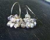 Purslane Rosette Hoops Botanical Jewelry Nature Cast Ready to Ship
