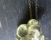 Round Sedum Rosette Necklace Botanical Jewelry Nature Cast Ready to Ship