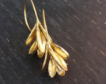 18K Vermeil Large Succulent Drop Earrings