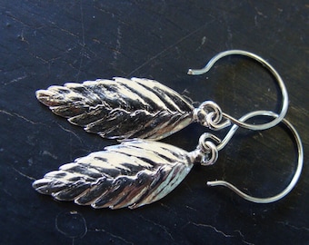 Sea Oat Earrings on French Wires -- Botanical Jewelry -- Nature Cast -- Ready to Ship