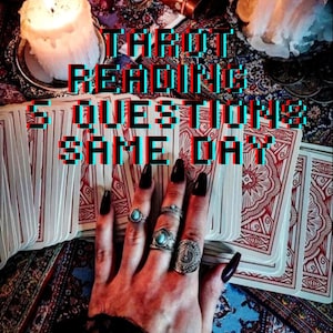 Personalized Tarot Reading - 5 Questions - Same Day Answer PDF - Love - Career - Future - Spiritual Reading - Quick Consultation