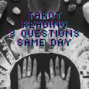 3 Questions - Same Day - Personalized Tarot Reading - Love - Career - Future - Spiritual Balance - Quick Consultation