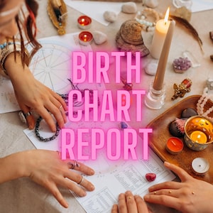 Rapport détaillé sur les planètes le jour de votre naissance - Rapport sur le thème astral - Plan astral du jour de naissance - Lecture psychique