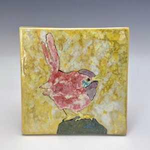 Bird - Handmade Ceramic Art Tile